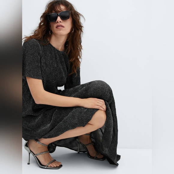 MANGO LUREX dress - Picture 3 of 5